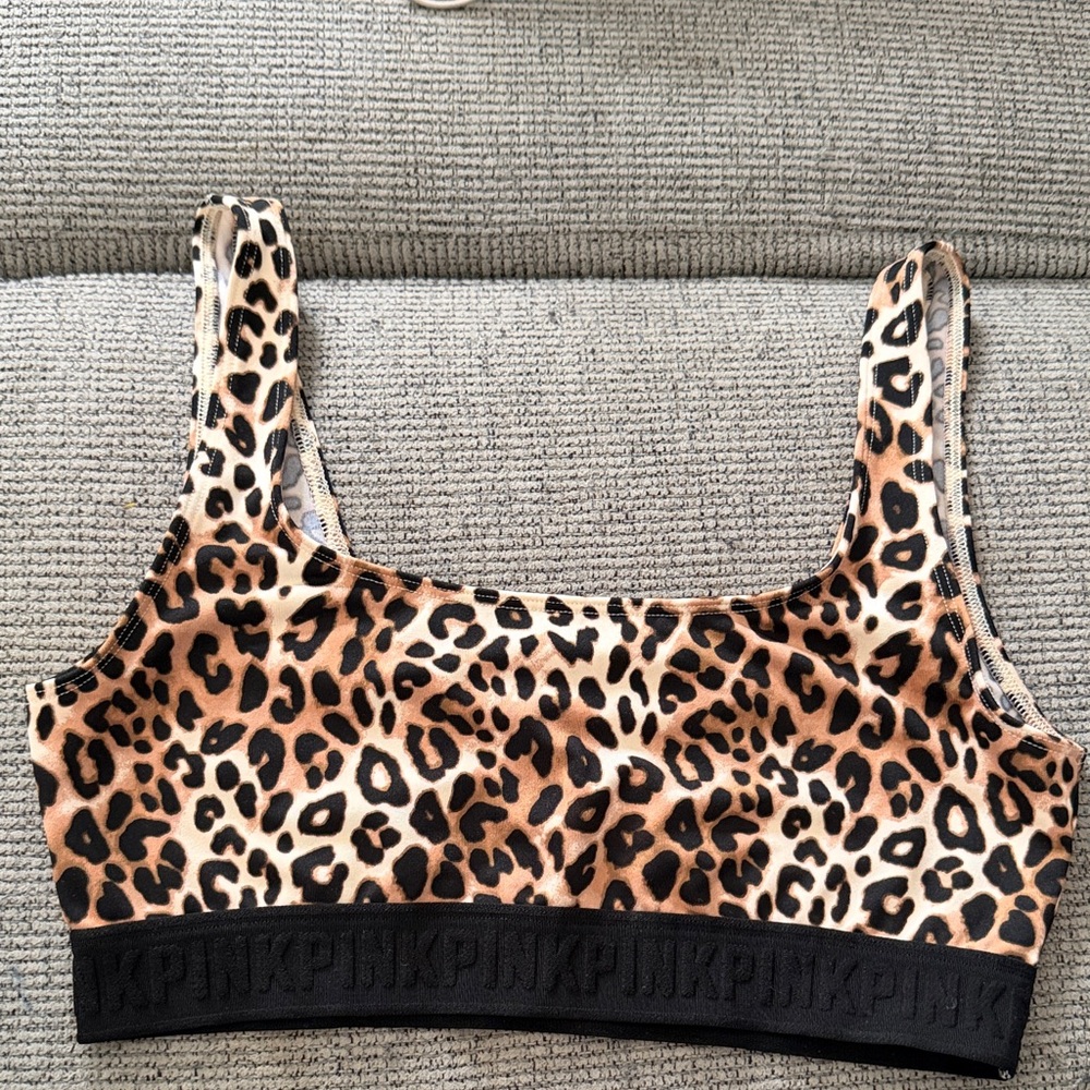 PINK Victoria's Secret Animal Print Sports Bra